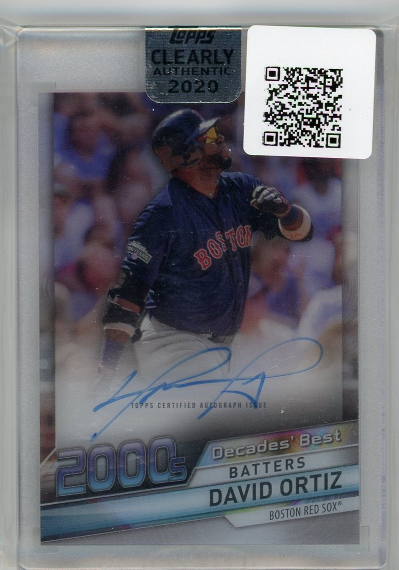 David Ortiz 2020 Topps Clearly Authentic Auto