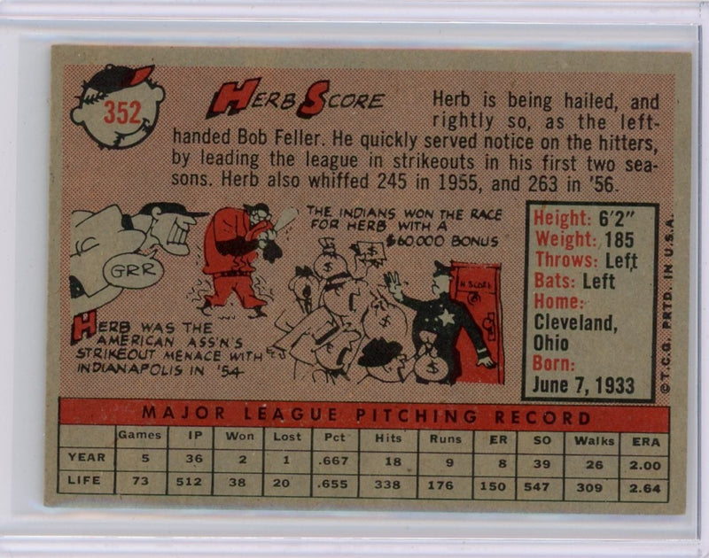 Herb Score 1958 Topps 