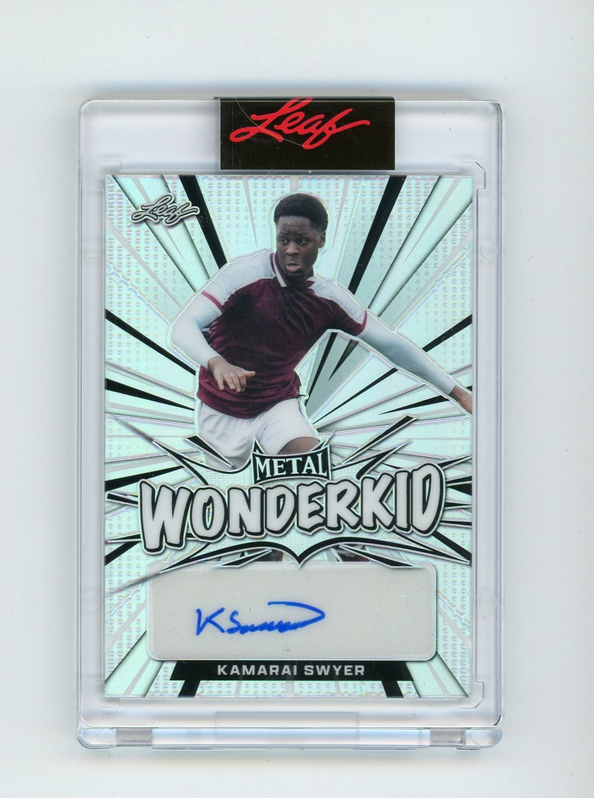Kamarai Swyer 2022 Leaf Metal "Wonderkid" autograph #'d 21/40