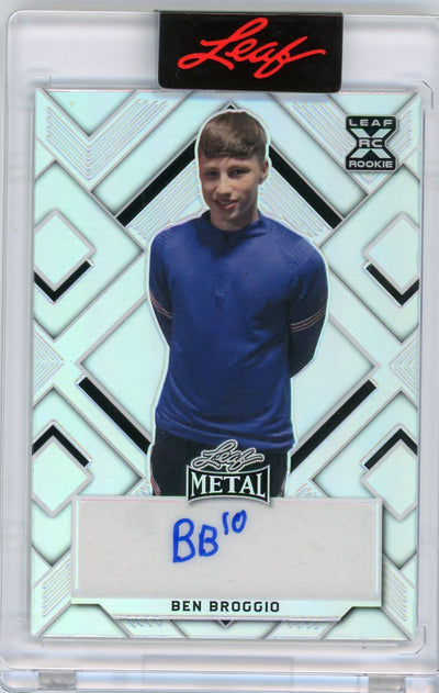 Ben Broggio 2022 Leaf Metal rookie autograph #'d 25/35