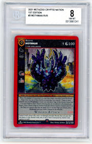 Mothman 2021 Metazoo Cryptid Nation 1st Edition Holo # 3 RVR BGS 8