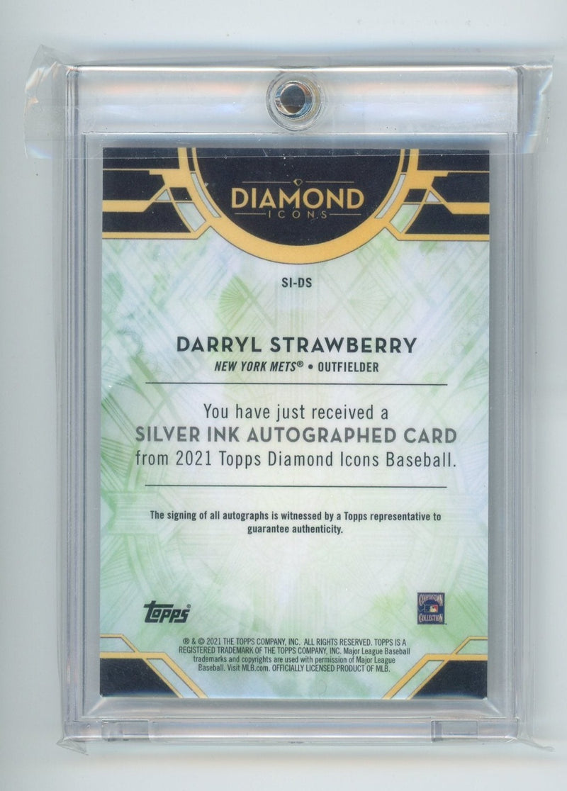 DARRYL STRAWBERRY 2021 TOPPS DIAMOND ICONS ON CARD AUTO #14/25 METS – Piece  Of The Game