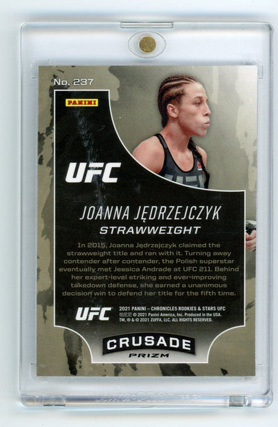 Joanna Jedrzejczyk 2021 Panini Chronicles Rookies & Stars UFC Crusade Mini Diamond Prizm #237