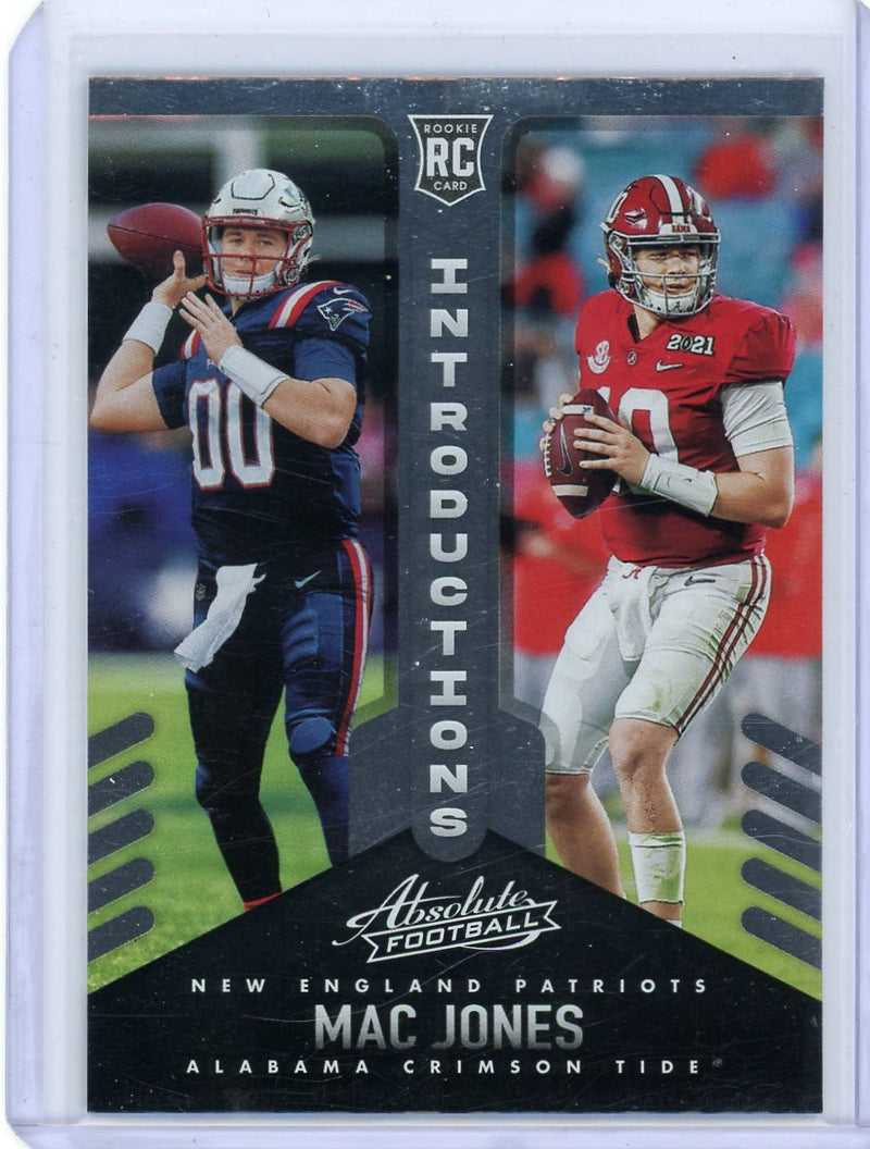 NEW 2021 Score Football Authentic MAC JONES Rookie Card - Alabama/New  England Patriots