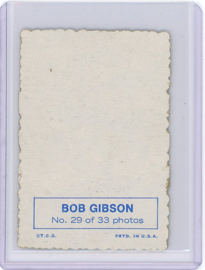 Bob Gibson 1969 Topps Deckled Edge #29