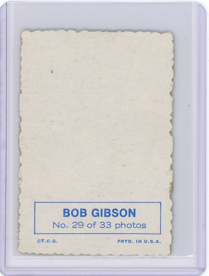 Bob Gibson 1969 Topps Deckled Edge 