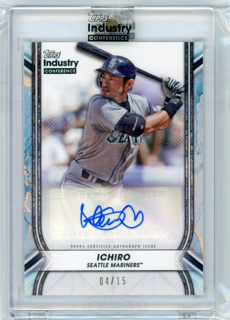 Ichiro 2023 Topps Industry Conference encased autograph 