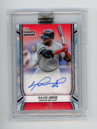 David Ortiz 2023 Topps Industry Conference encased autograph red #'d 04/10