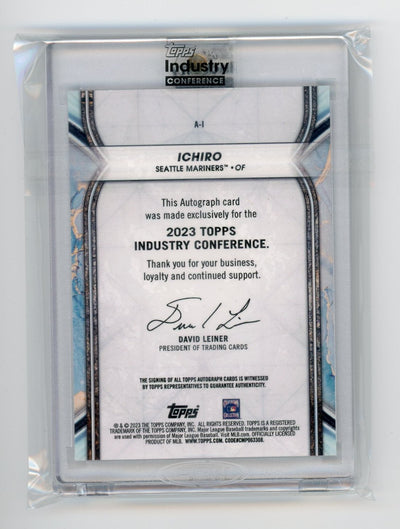 Ichiro 2023 Topps Industry Conference encased autograph #'d 04/15