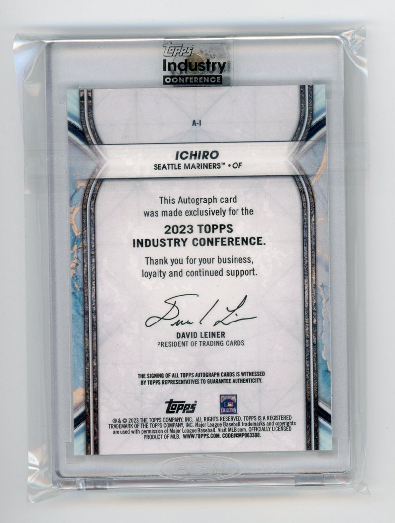 Ichiro 2023 Topps Industry Conference encased autograph 