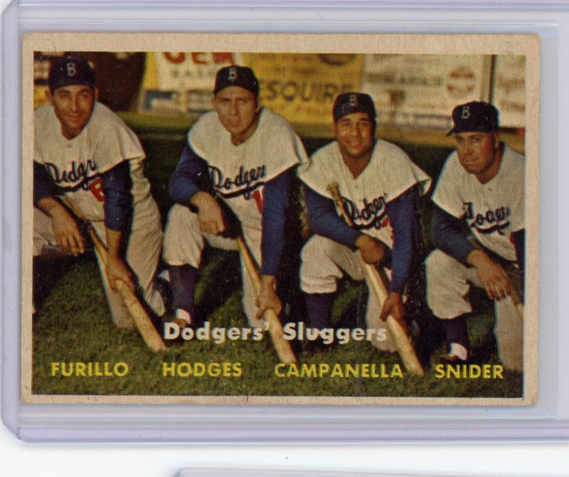 Gil Hodges/Roy Campanella/Duke Snider/Carl Furillo 1957 Topps 