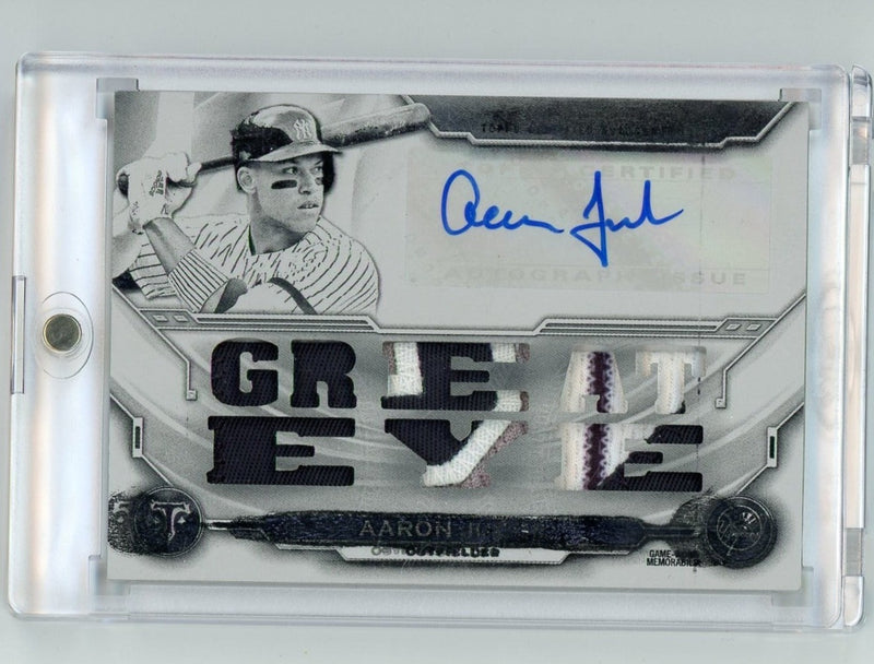 Aaron Judge 2019 Topps Triple Threads Auto Patch 1/1 