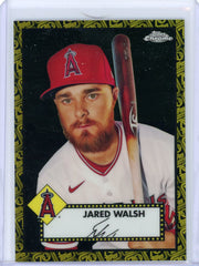 Jared Walsh 2021 Topps Chrome Platinum Anniversary 70th Anniversary gold #'d 05/10