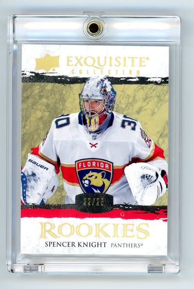 Spencer Knight 2022 Upper Deck Exquisite Collection #'d 22/25 rookie card