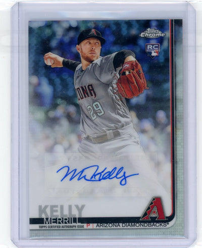Merrill Kelly 2019 Topps Chrome autograph rookie card