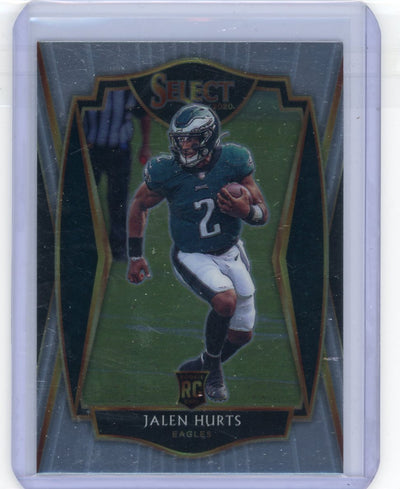 Jalen Hurts 2020 Panini Select Premier Level rookie card
