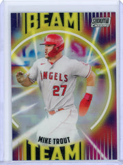 Mike Trout 2022 Topps Stadium Club Chrome Beam Team