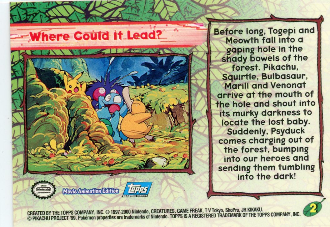 Where Could It Lead?  Pokémon The Movie 2000 Holo