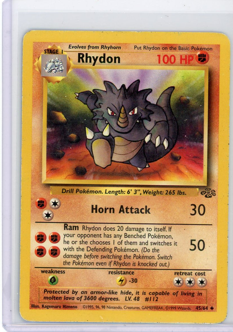 Rhydon 1999 Pokémon base set 45/64