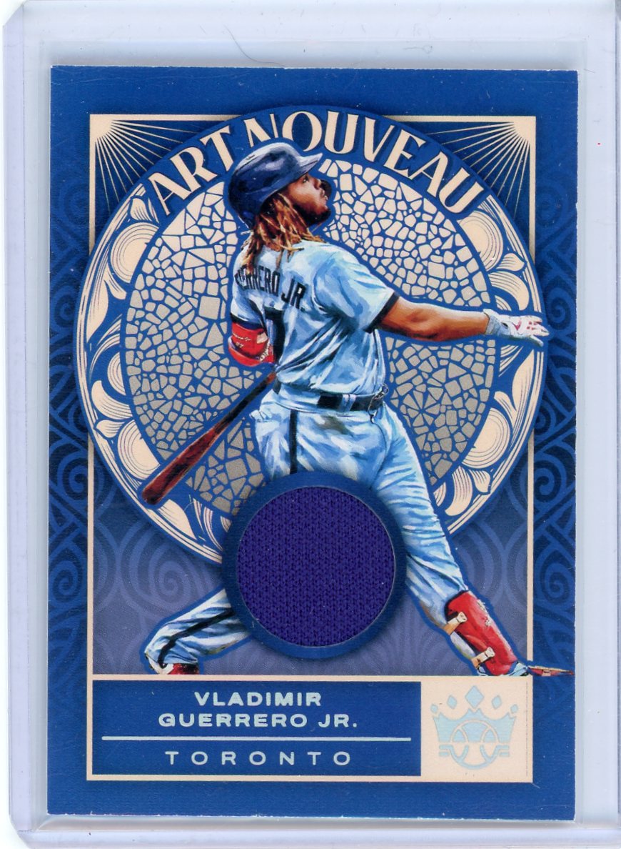 Vladimir Guerrero Jr. 2022 Panini Diamond Kings Art Noveau relic #'d 52/99