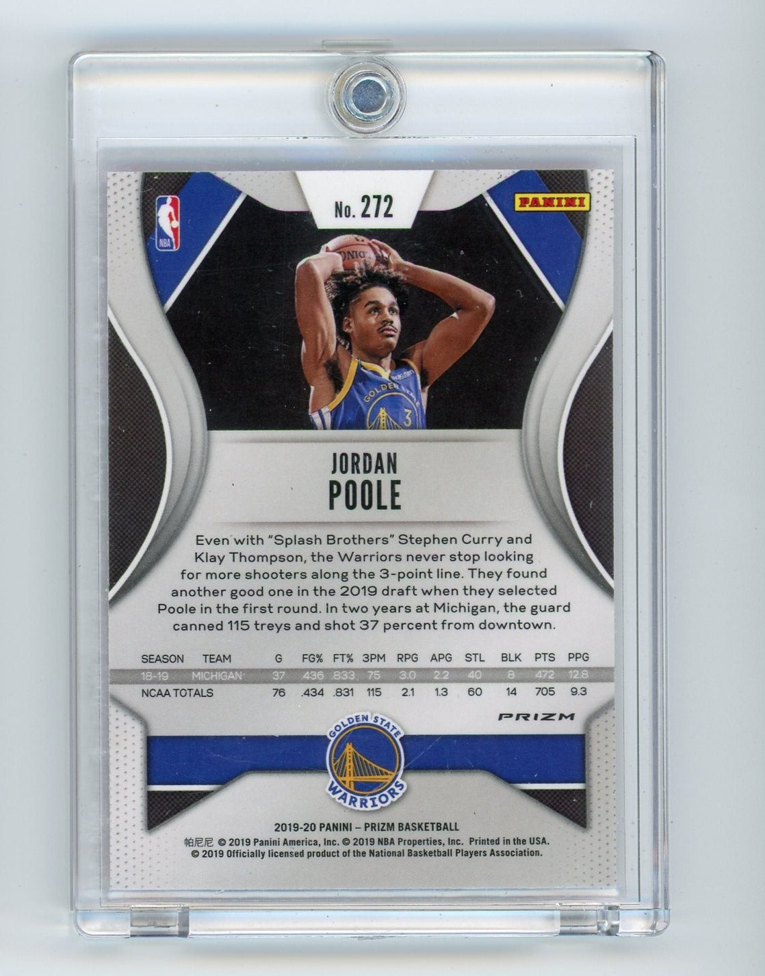 2019-20 35 RC Lot Jordan Poole Washington Wizards Pink Optic Premium Prizm  Refr