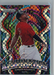 Xander Bogaerts 2022 Panini Prizm Illumination X-Fractor #'d 54/75