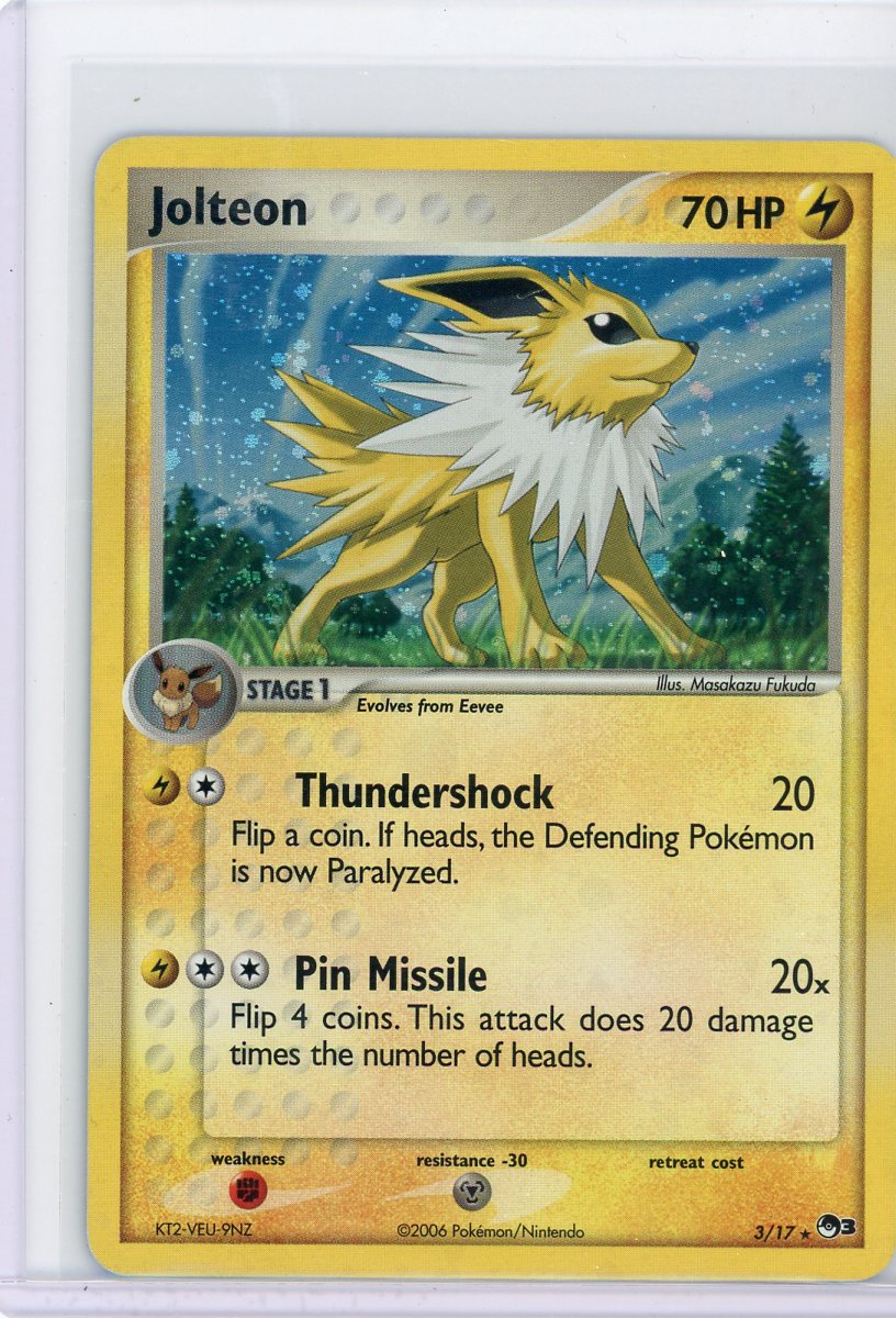 Jolteon 2006 Pokémon POP Series 3 rare holo 3/17