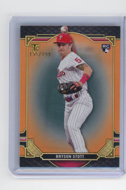 Bryson Stott 2022 Topps Triple Threads rookie card orange #'d 135/199