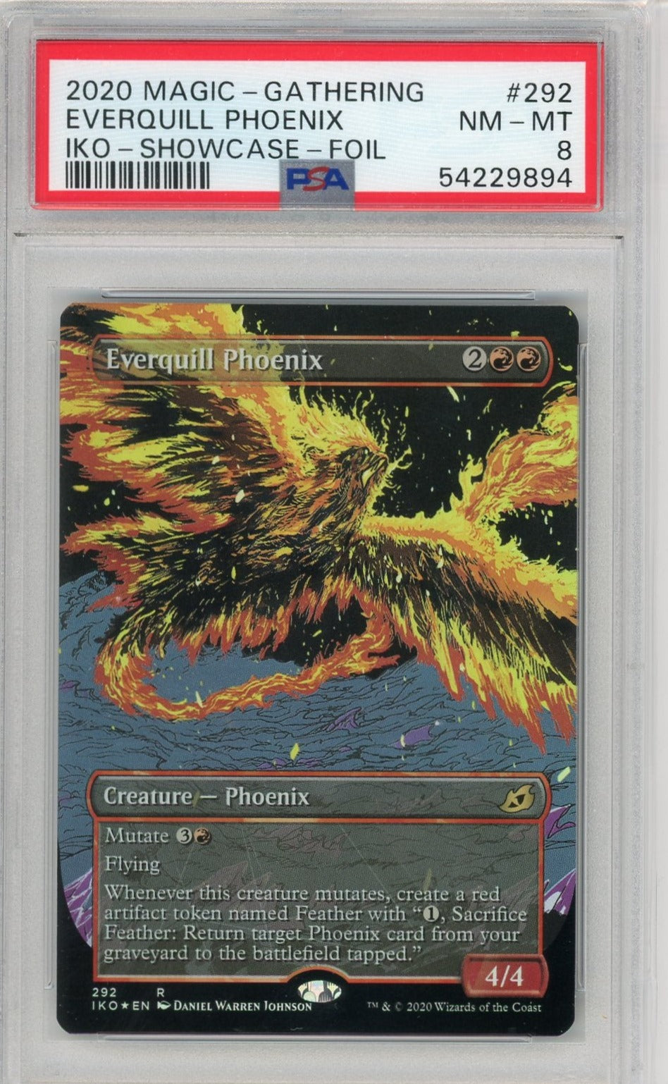 Everquill Phoenix IKO Showcase Foil 2020 Magic The Gathering PSA 8
