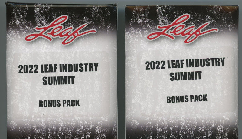 2022 Leaf Industry Summit Bonus Packs (1 auto, 1 nonauto)