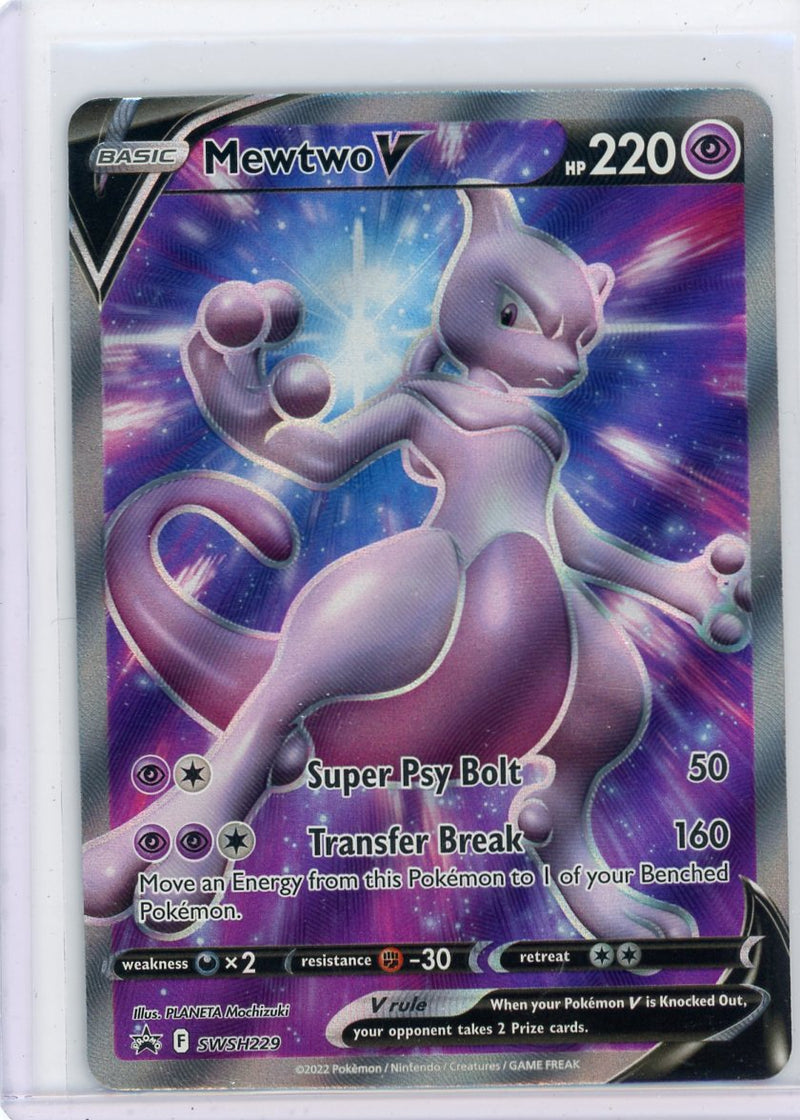 Mewtwo V 2022 Pokémon Promo holo SWSH229