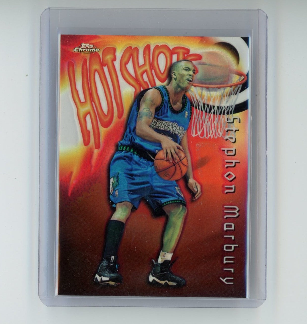 Stephon Marbury 1998 Topps Chrome "Hot Shots" refractor #29