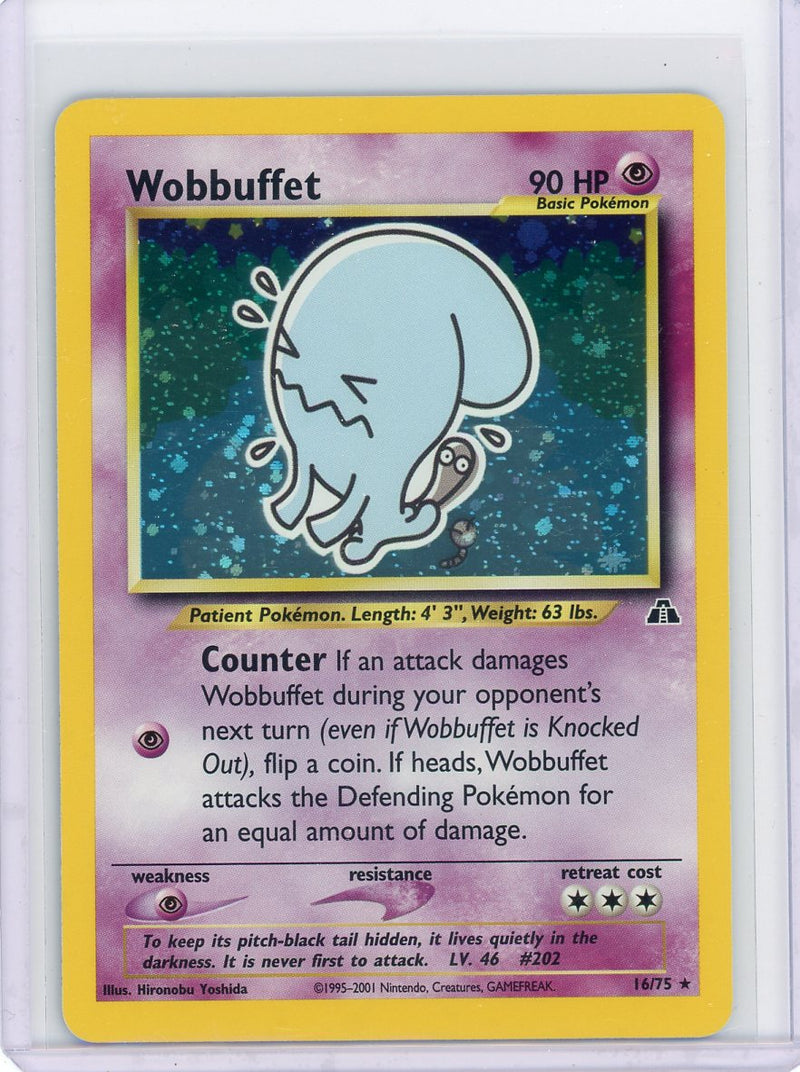 Wobbuffet 2001 Pokémon Neo Discovery rare holo 16/75