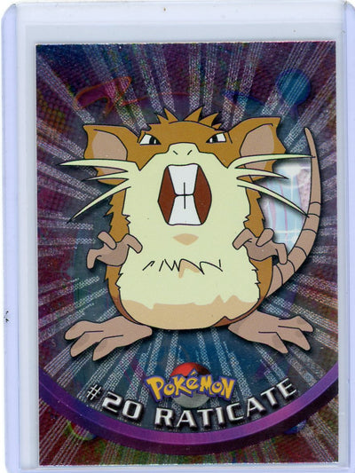 Raticate 1999 Topps Pokémon TV Etched foil #20