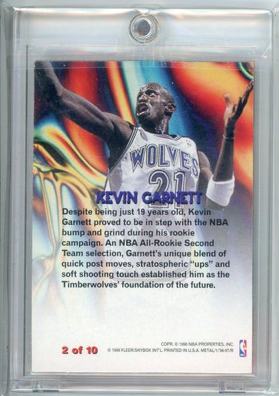 Kevin Garnet 1996 Fleer Metal Molten Metal