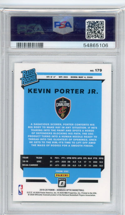 Kevin Porter Jr 2019 Panini Donruss Optic Rated Rookie #179 PSA 10