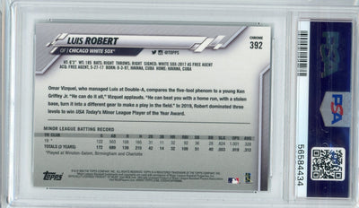 Luis Robert 2020 Topps Complete Set Chrome PSA 10 rookie card