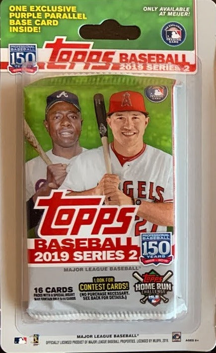 2019 Topps Series 2 Baseball Blister Pack – Piece Of The Game