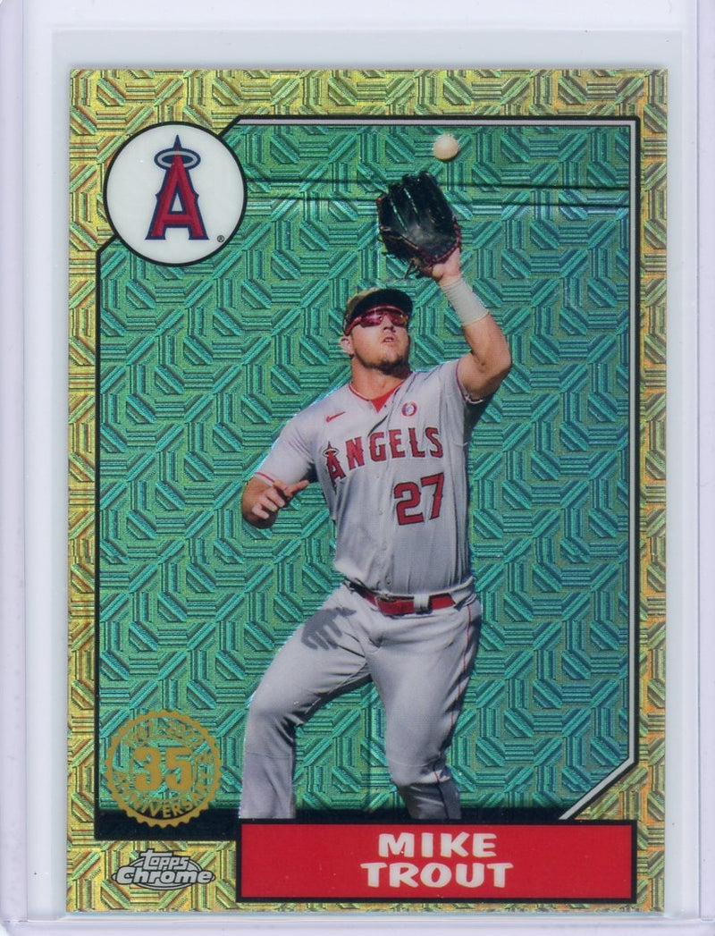 Mike Trout 2022 Topps Chrome silver pack