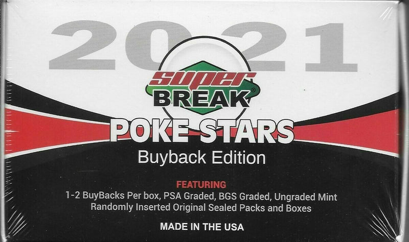 2021 Super Break Pokemon Poke Stars Buyback Edition