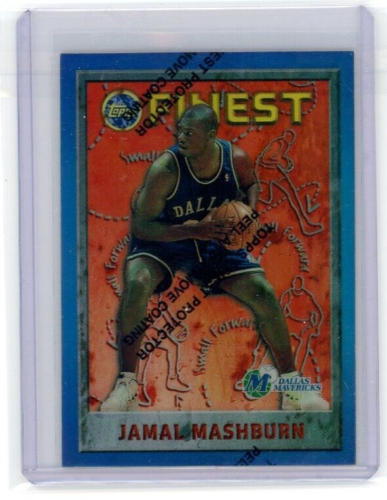 Jamal Mashburn 1996 Topps Finest Refractor With Coating #214