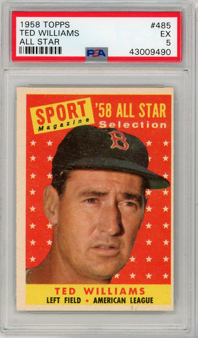 Ted Williams 1959 Topps All Star #485 PSA 5
