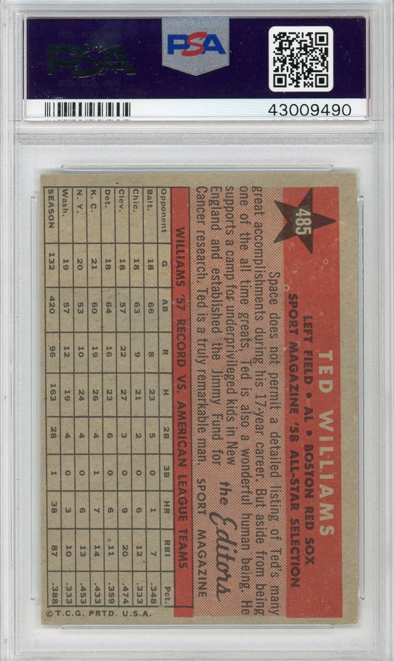 Ted Williams 1959 Topps All Star 
