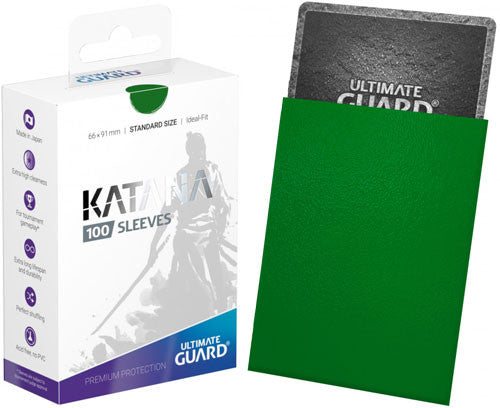 Ultimate Guard green Katana sleeves (standard size) 100 count